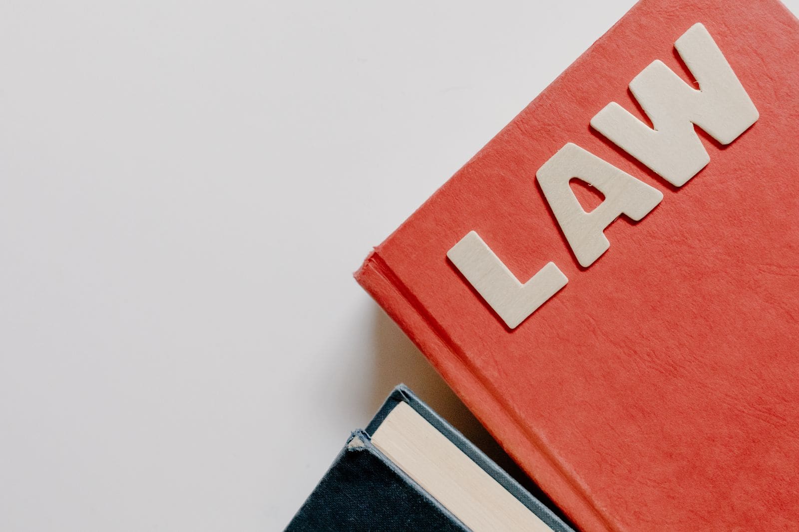 A red law book