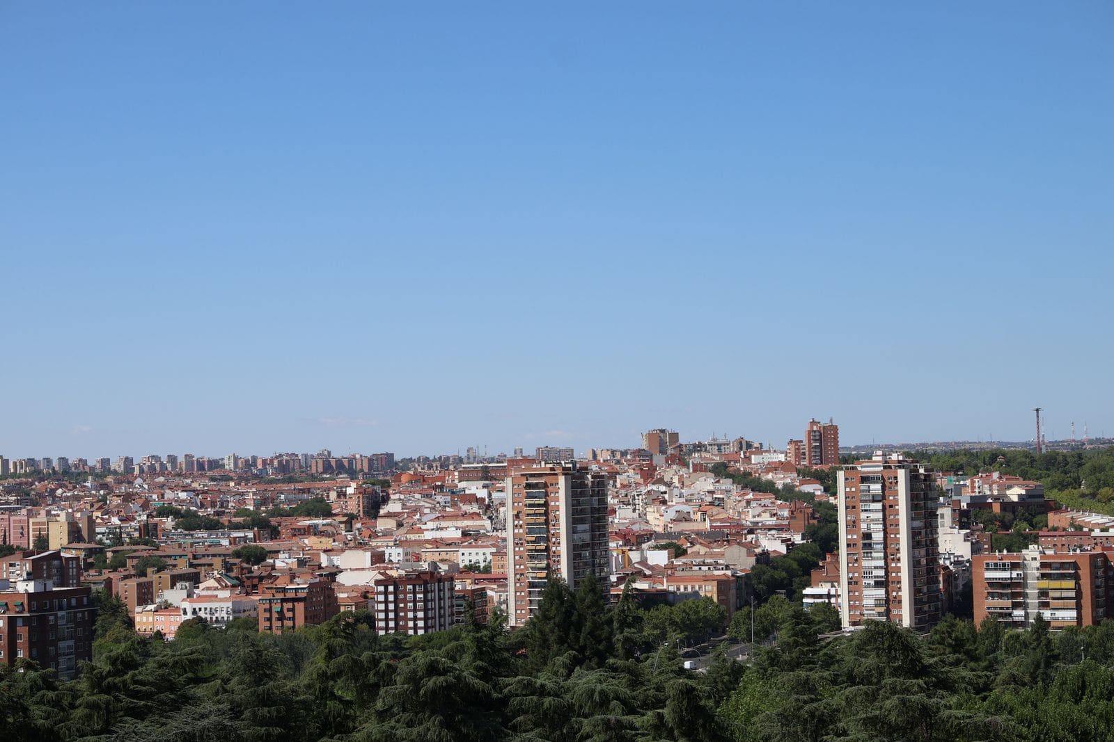 A view across the Madrid skyline