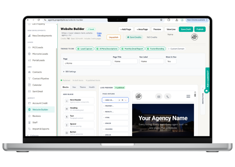 PropertyList Website Builder