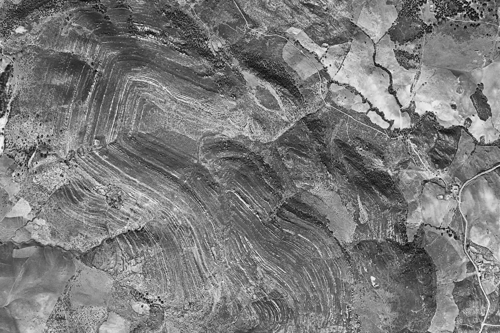 Alcaidesa desde el aire en 1956