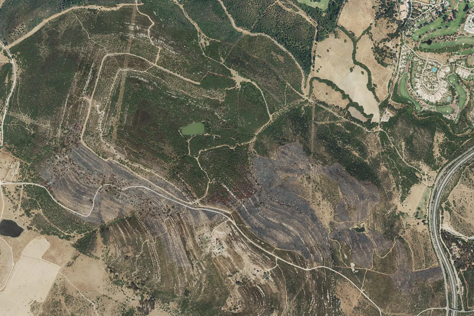 Alcaidesa desde el aire en 2022