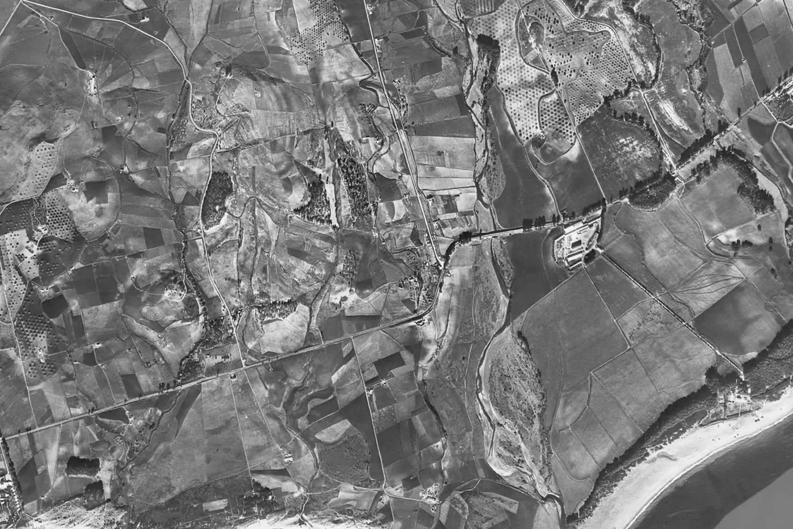 Atalaya desde el aire en 1956