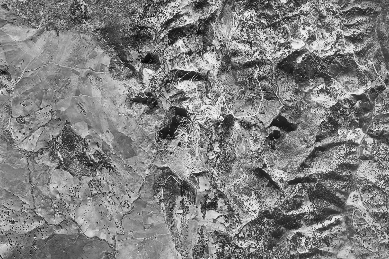 Casares desde el aire en 1956