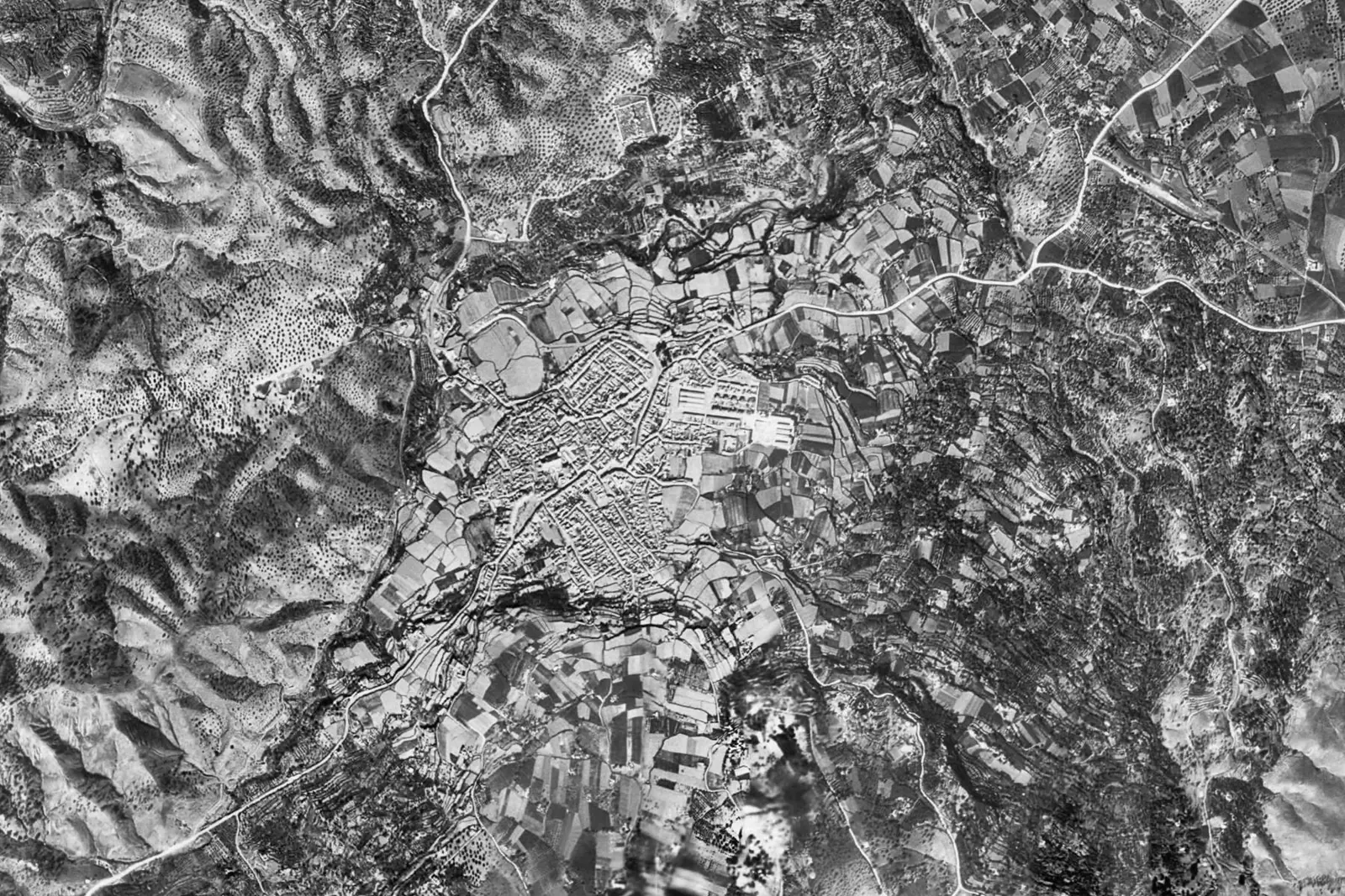 Coín desde el aire en 1956