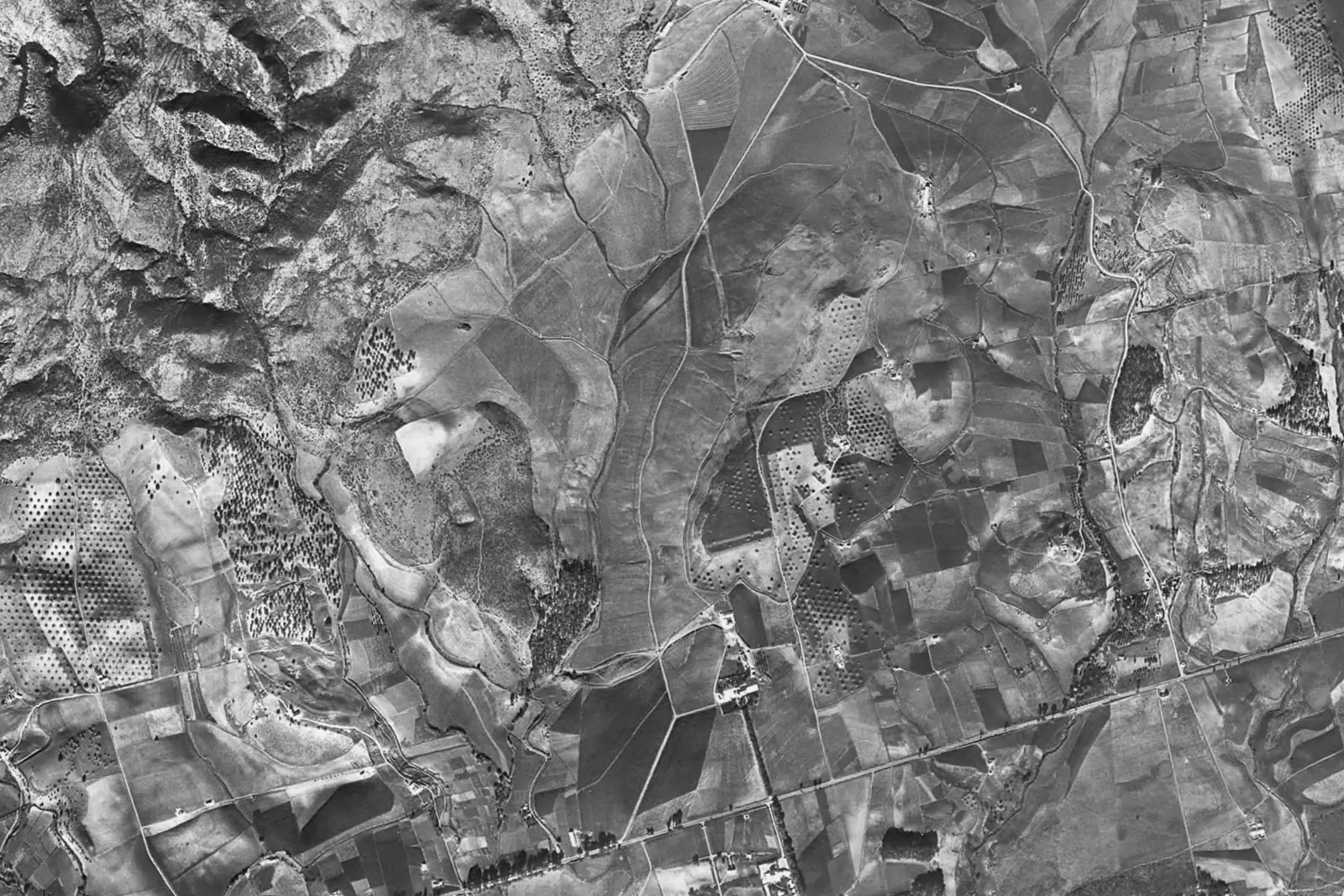 El Paraiso desde el aire en 1956
