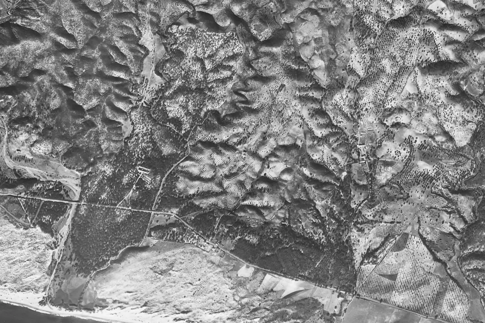 El Rosario desde el aire en 1956