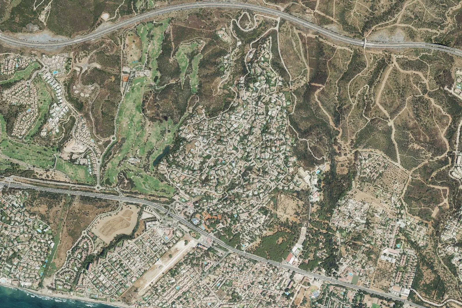 El Rosario desde el aire en 2022