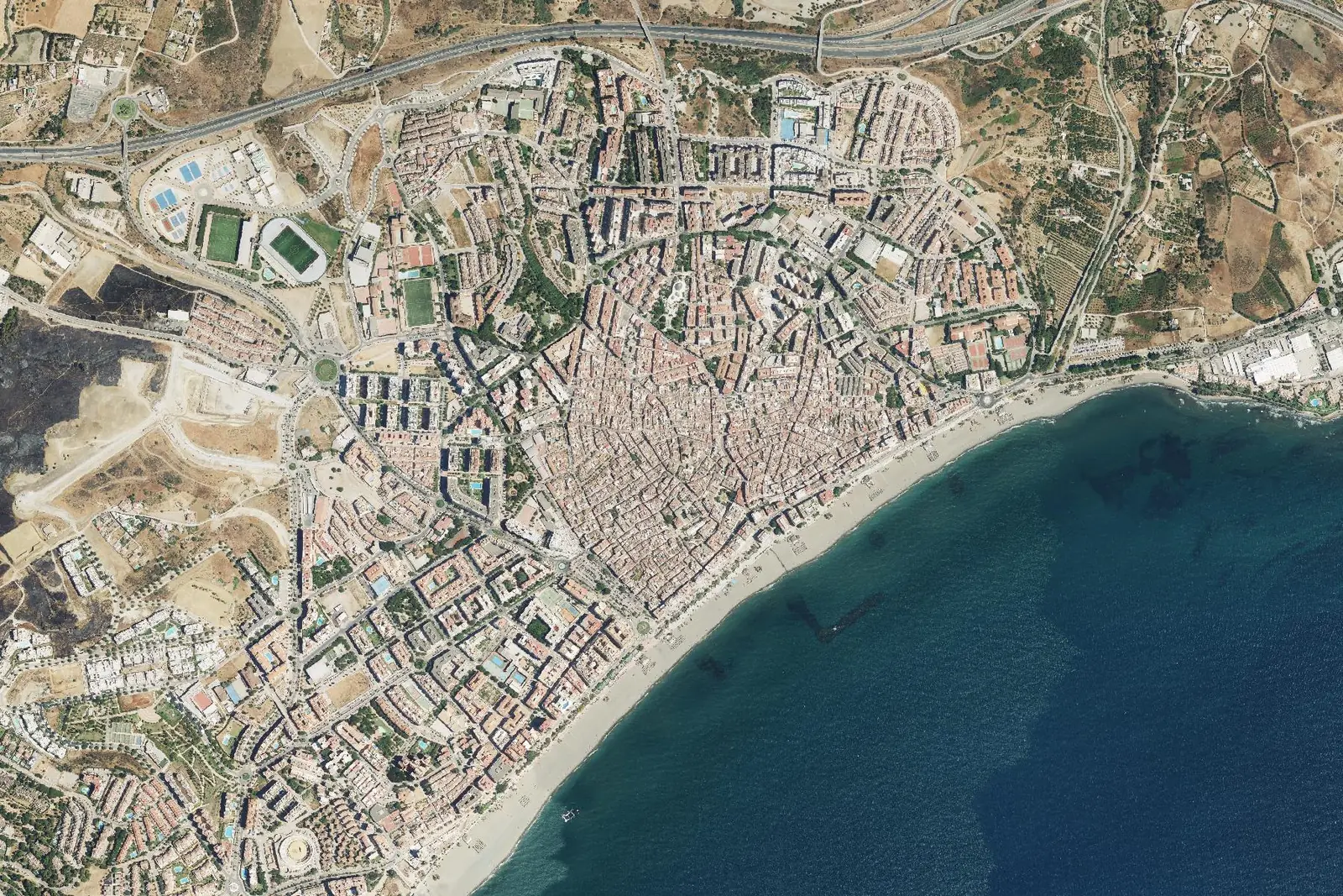 Estepona from the air in 2022