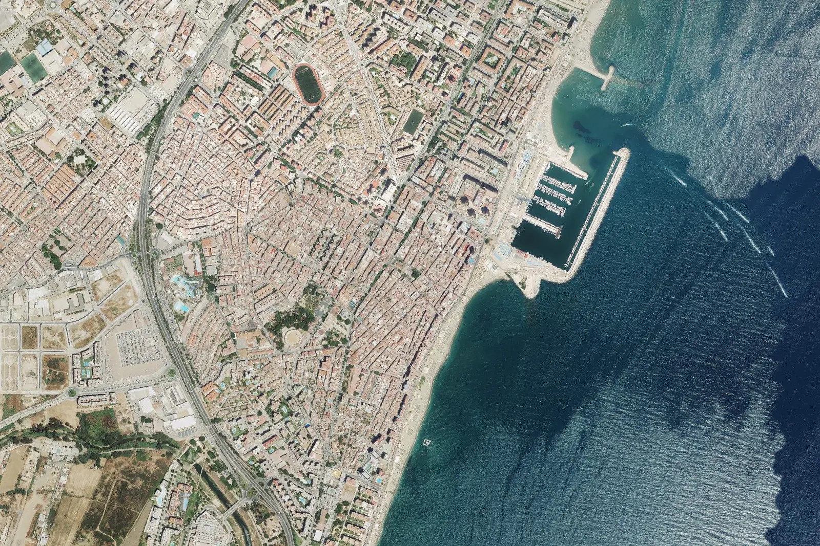 Fuengirola from the air in 2022