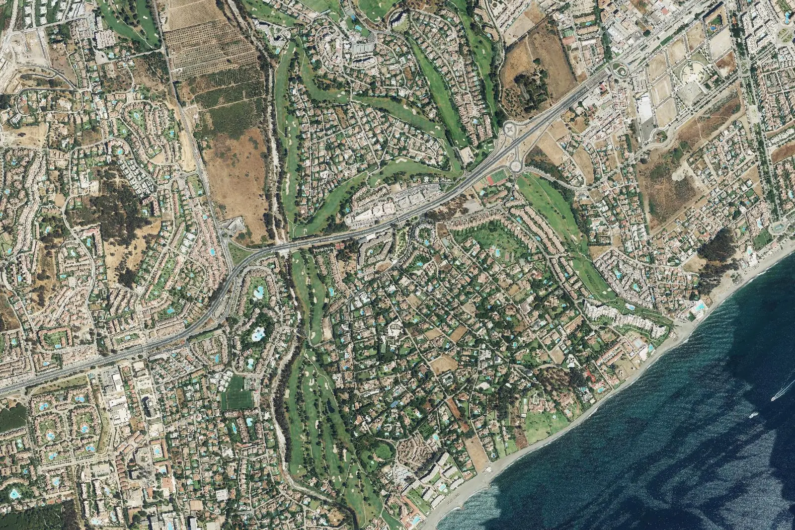 Guadalmina from the air in 2022