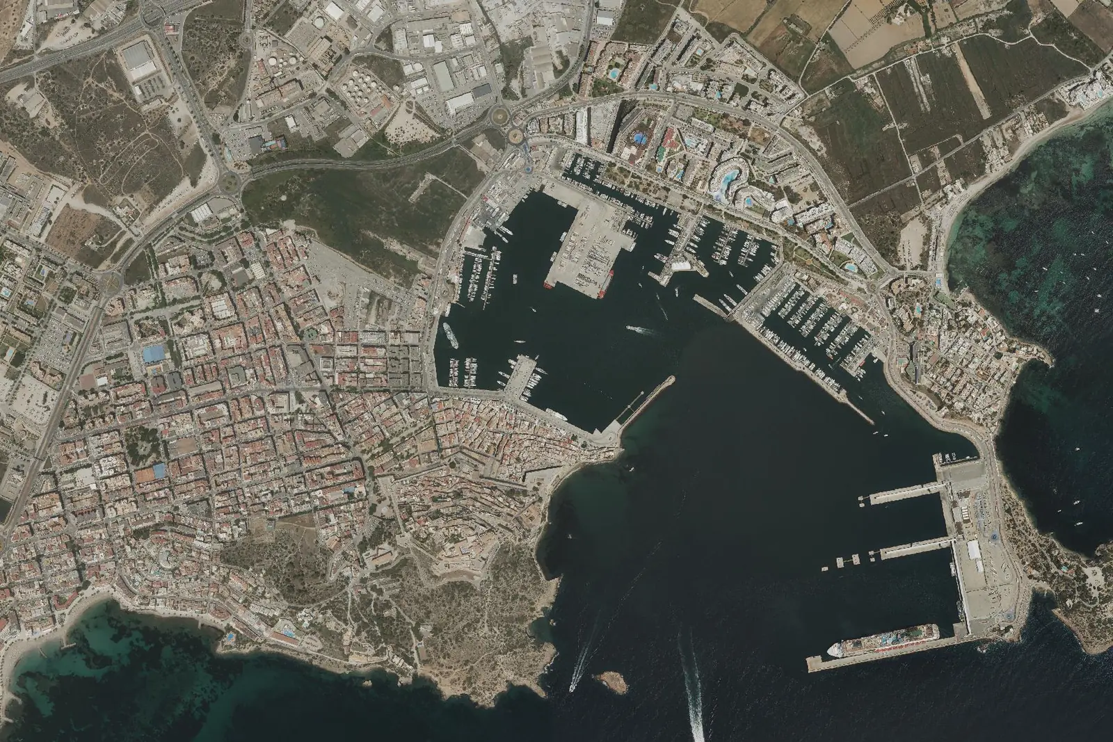 Ibiza desde el aire en 2024