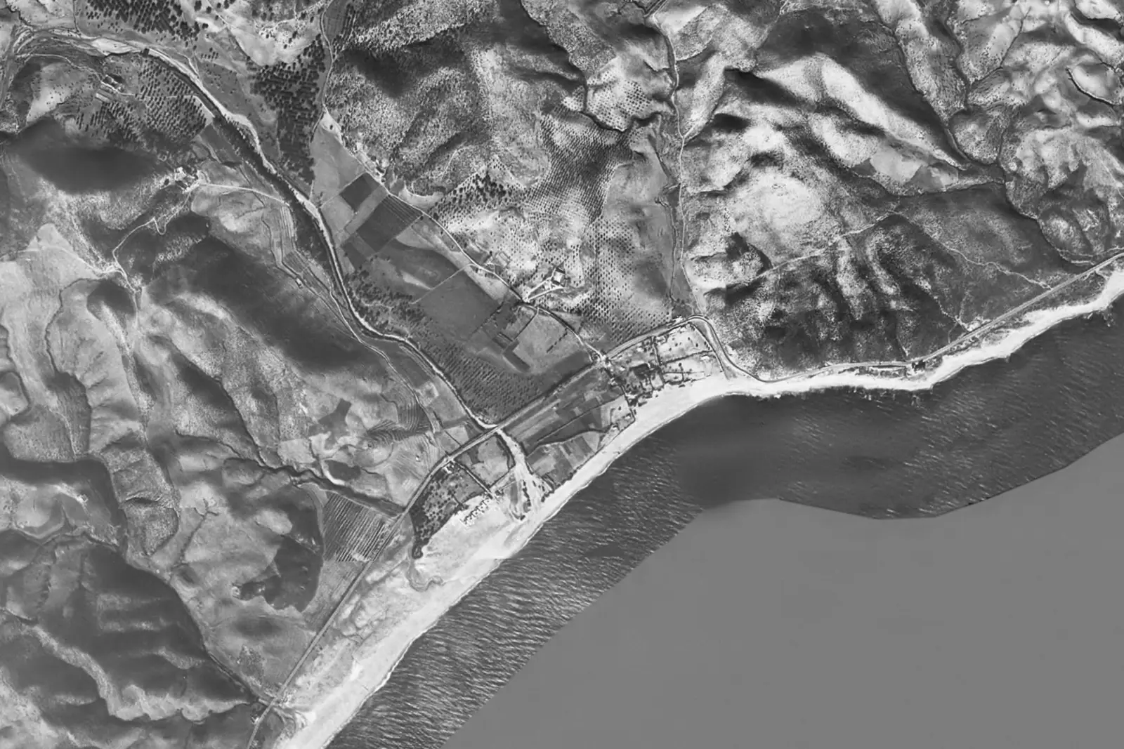 La Cala de Mijas from the air in 1956