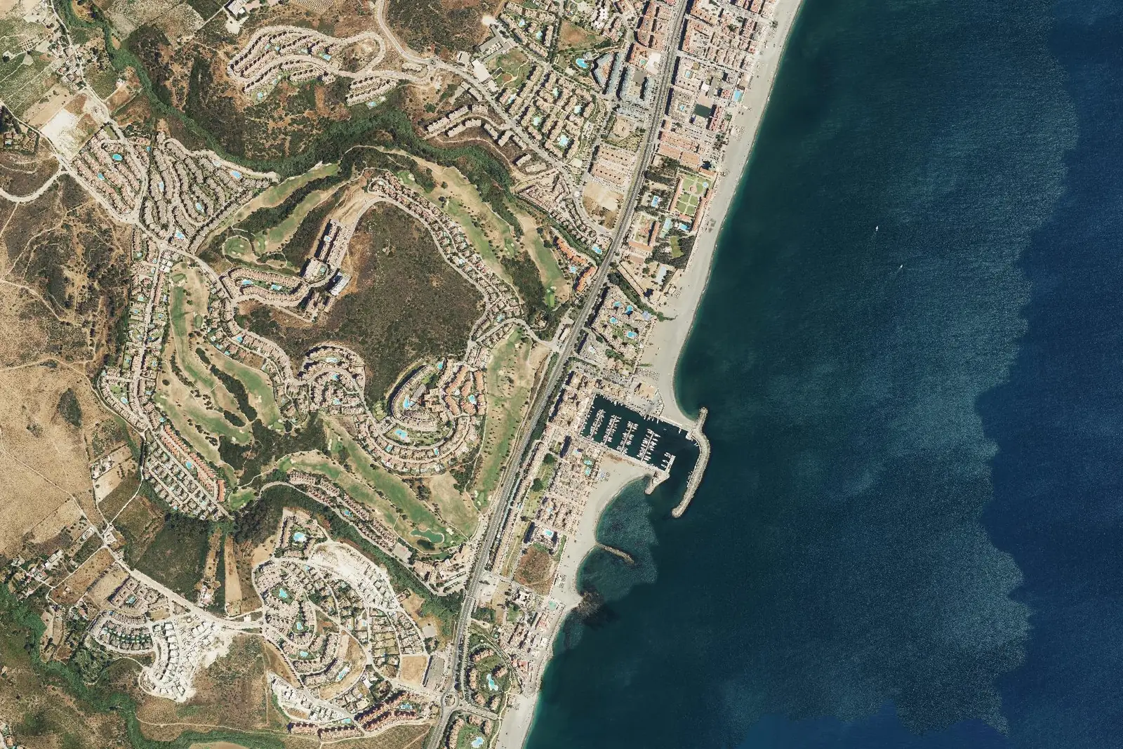 La Duquesa from the air in 2022