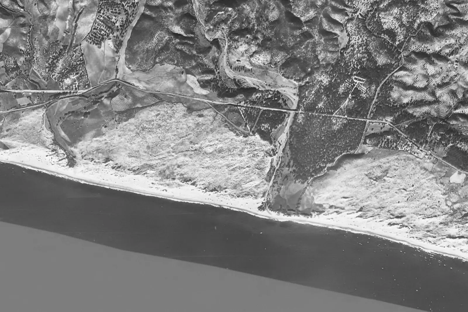 Los Monteros from the air in 1956