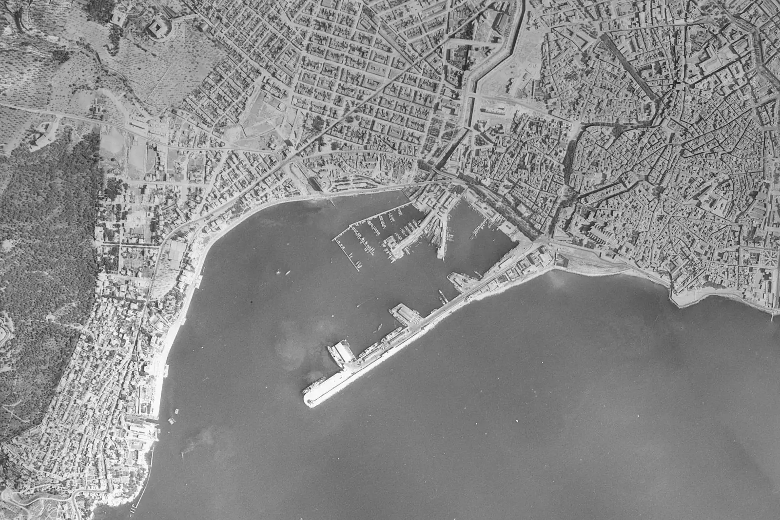 Mallorca desde el aire en 1956