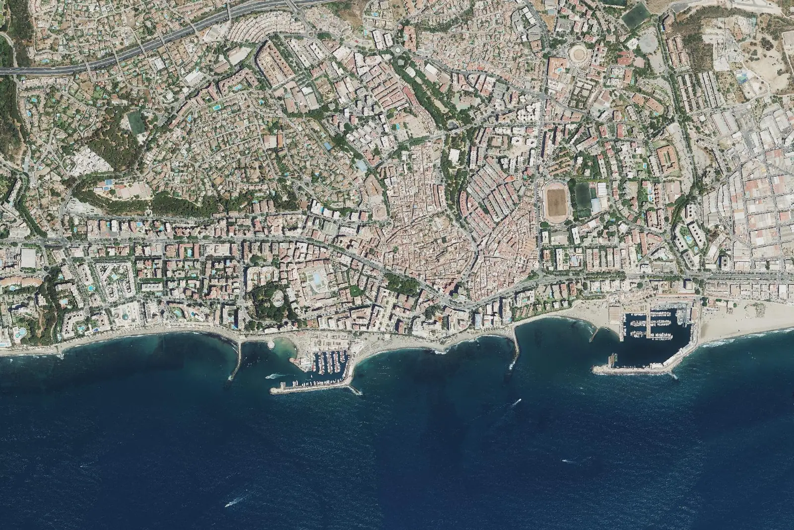 Marbella from the air in 2022