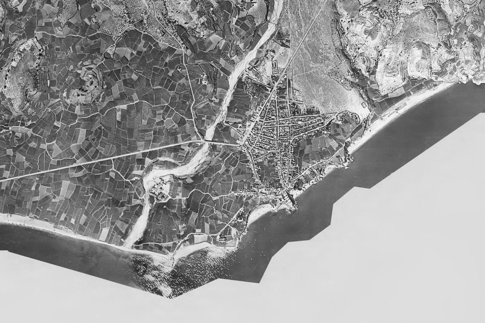 Nerja from the air in 1956