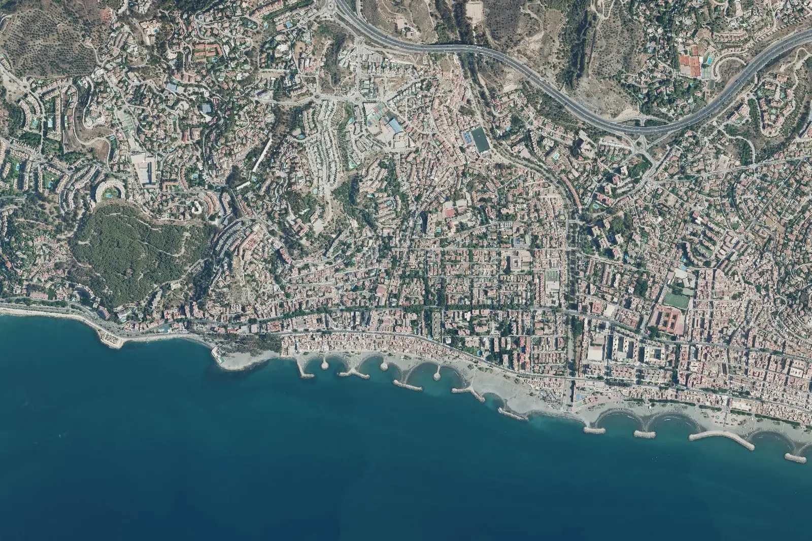 Pedregalejo (Málaga) from the air in 2022
