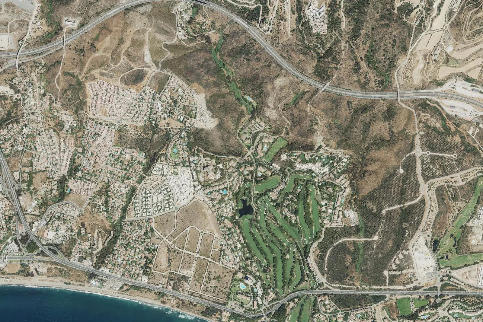 Río Real desde el aire en 2022