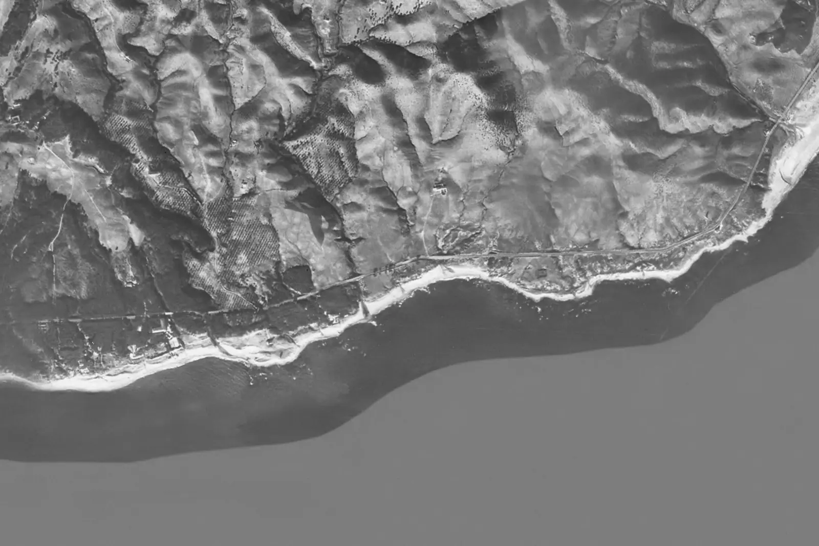 Riviera del Sol desde el aire en 1956