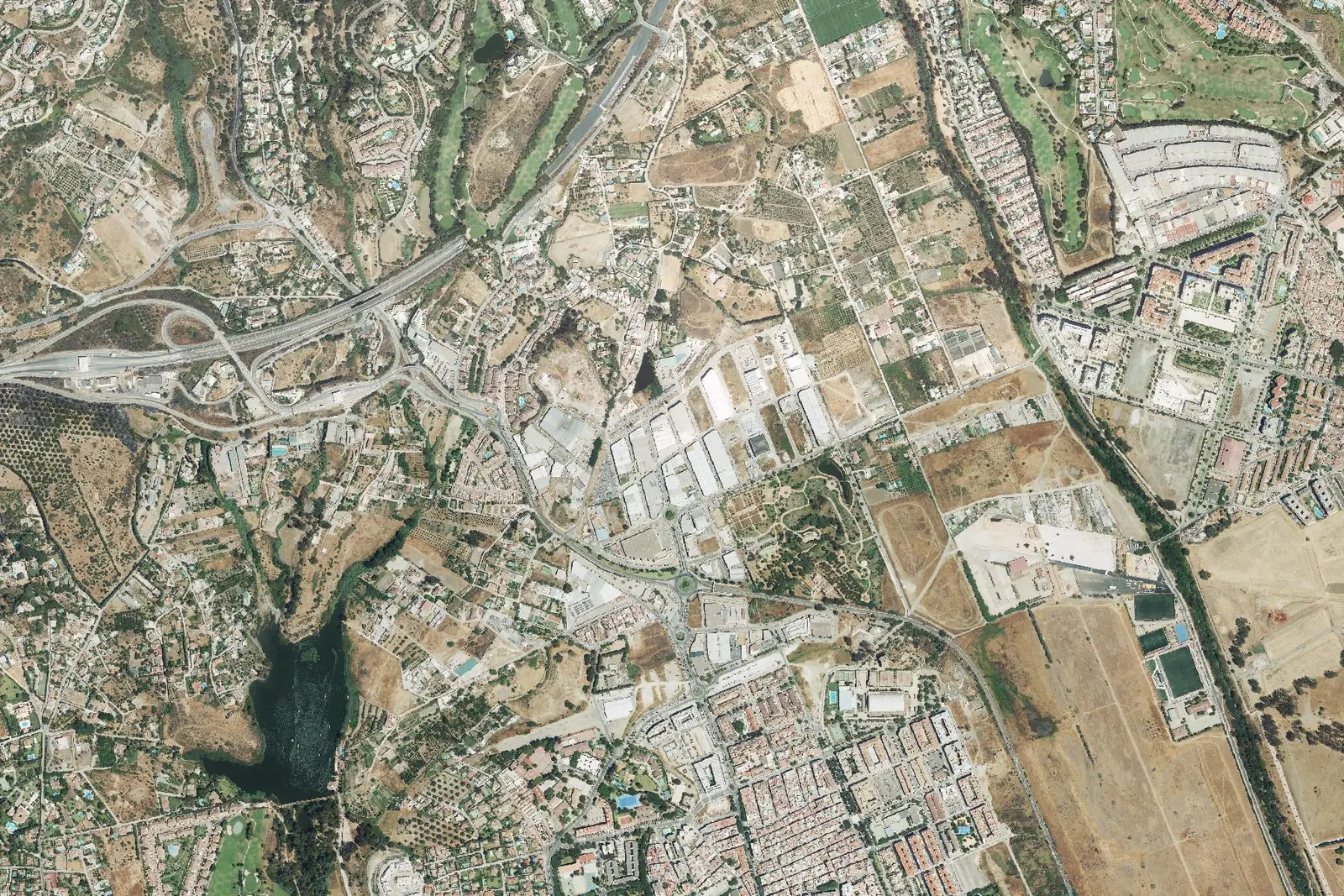 San Pedro de Alcántara from the air in 2022
