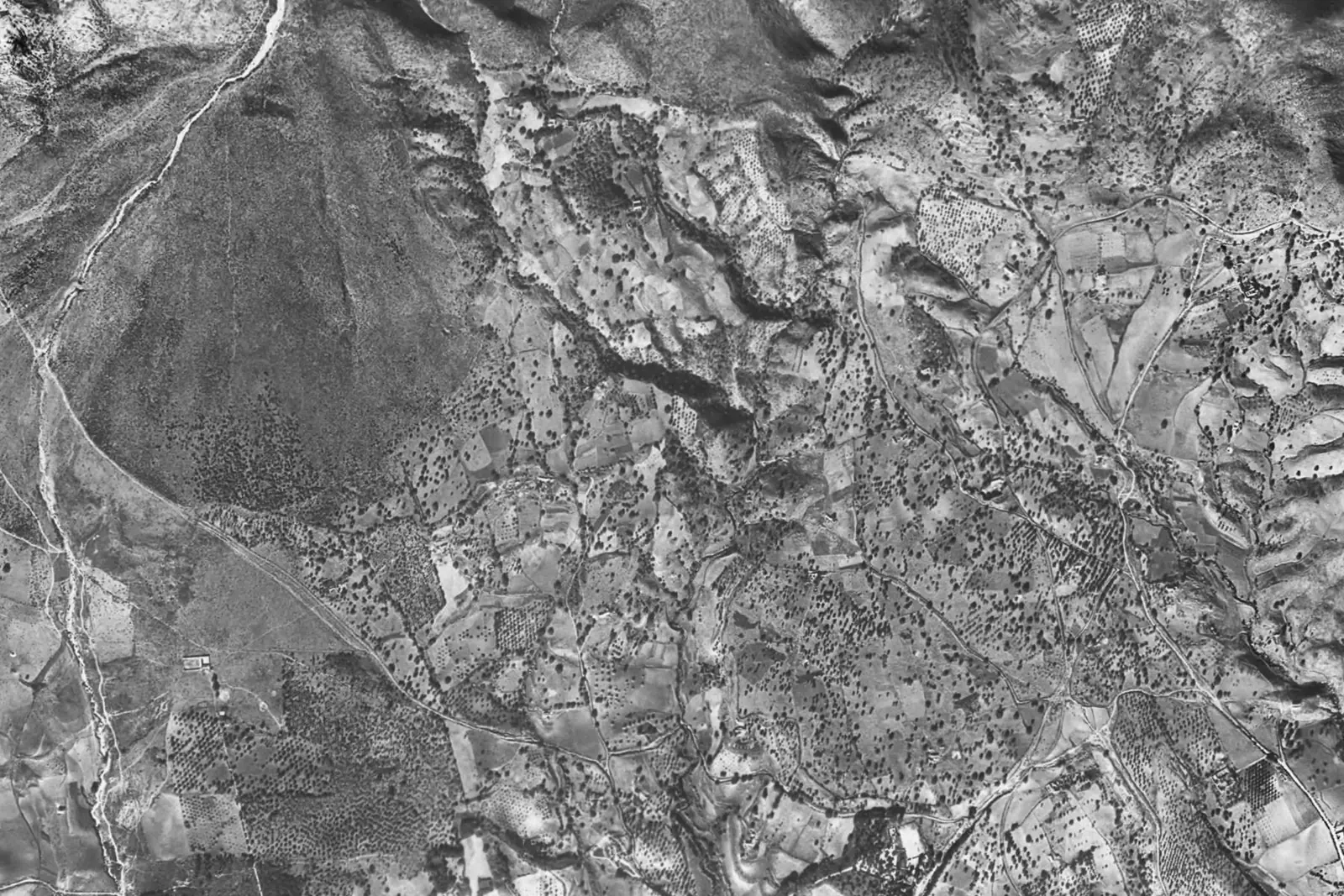 Sierra Blanca from the air in 1956