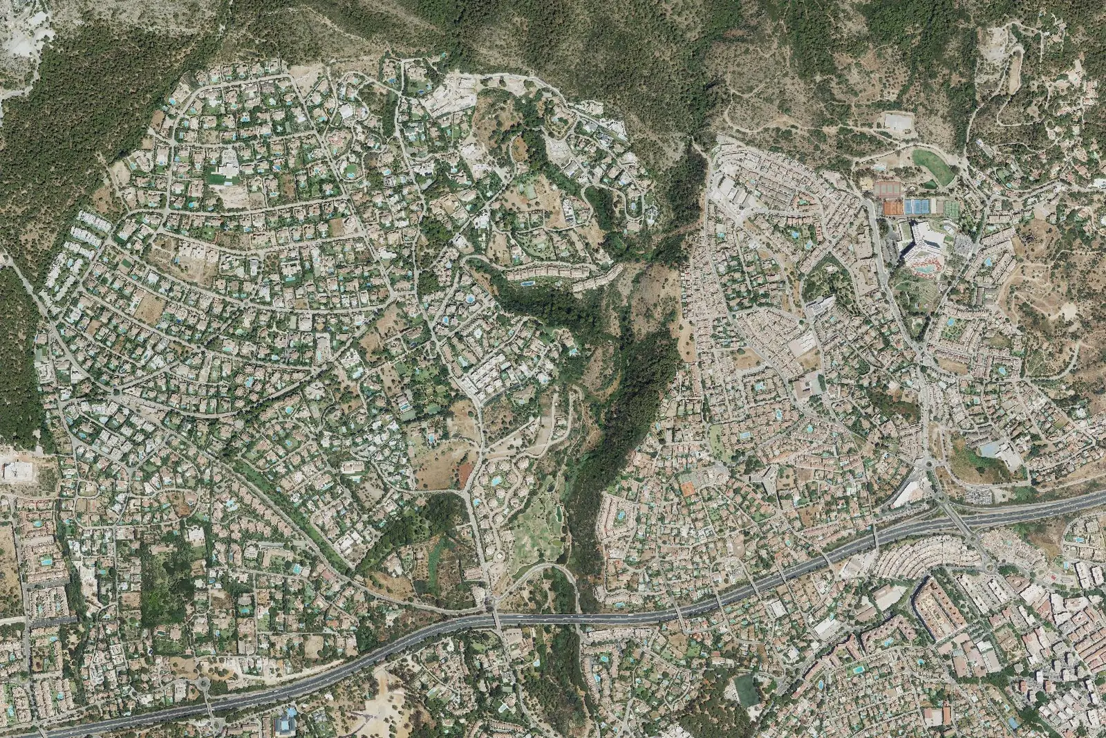 Sierra Blanca from the air in 2022