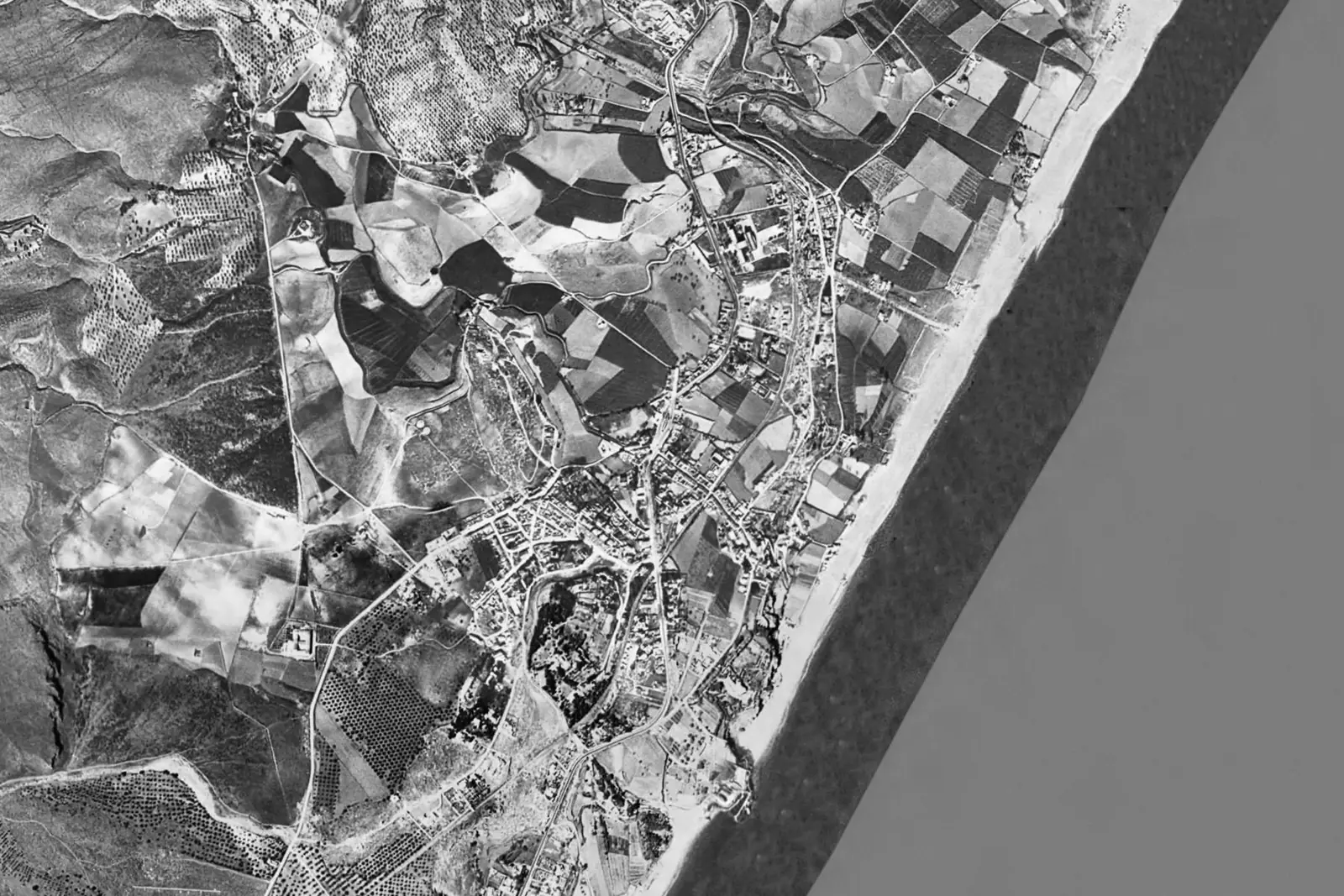 Torremolinos from the air in 1956