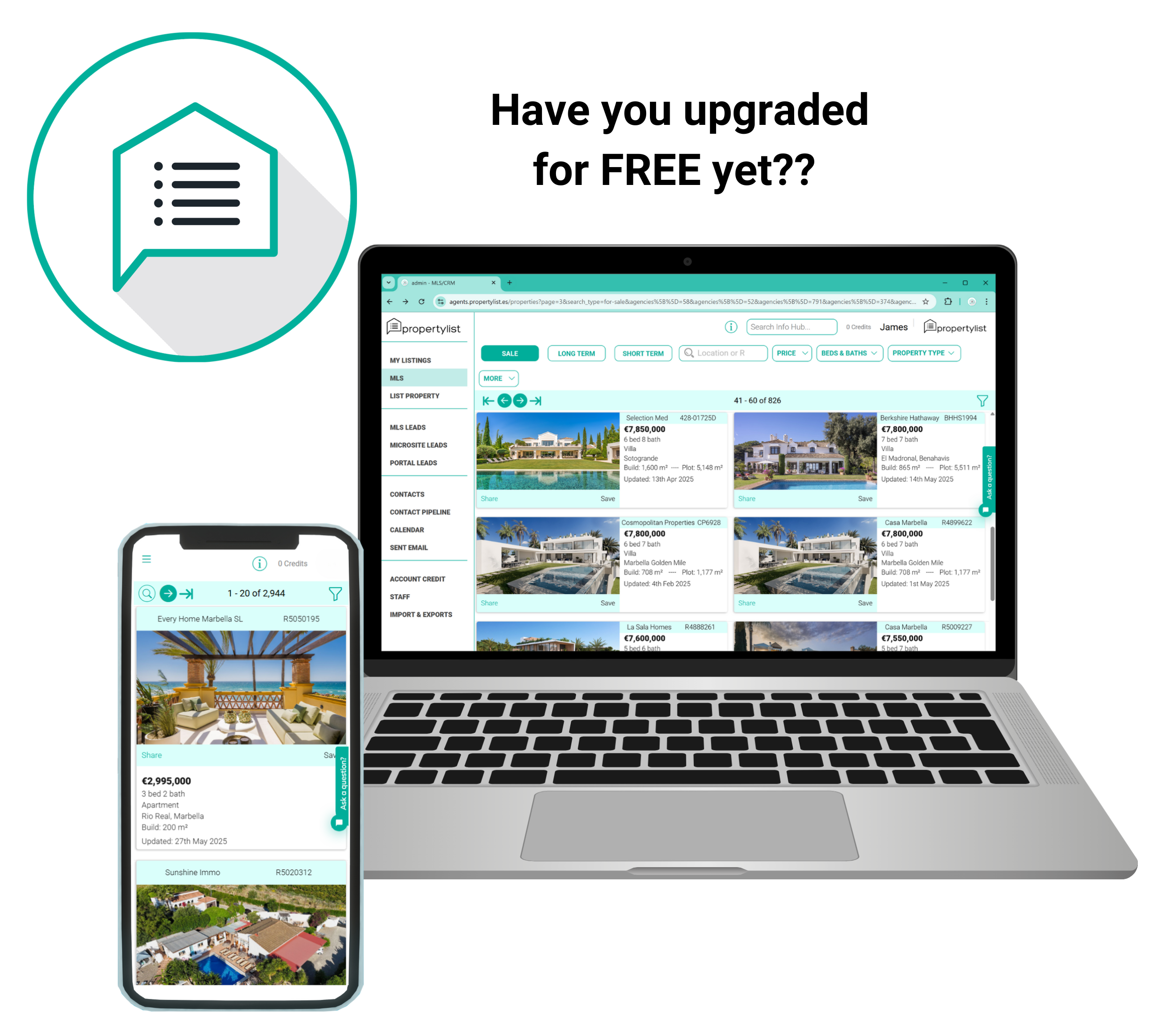 PropertyList.es Plataforma MLS, CRM y de Generación de Contactos